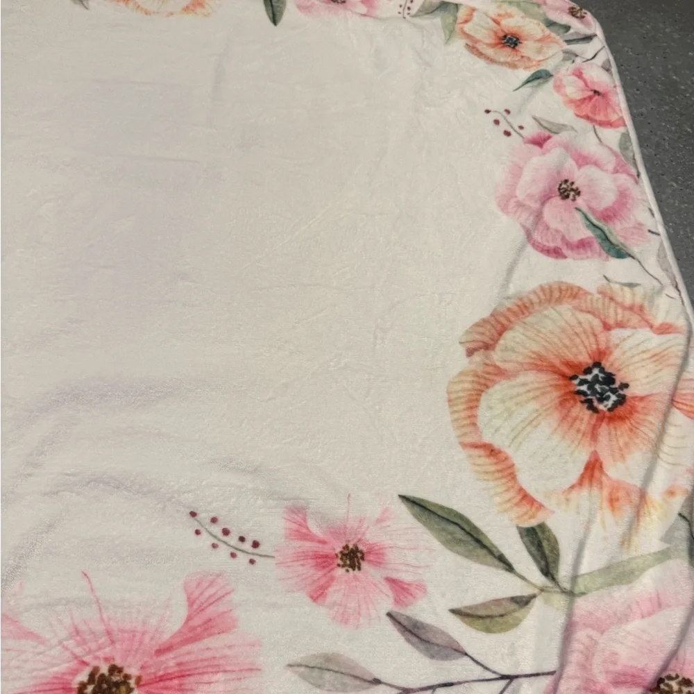 Floral Baby Milestone Photo Blanket – Weeks & Months